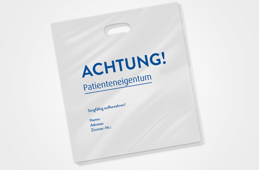 Säcke und Beutel LPD Tragetasche um Patienteneigentum hygienisch aufzubewahren